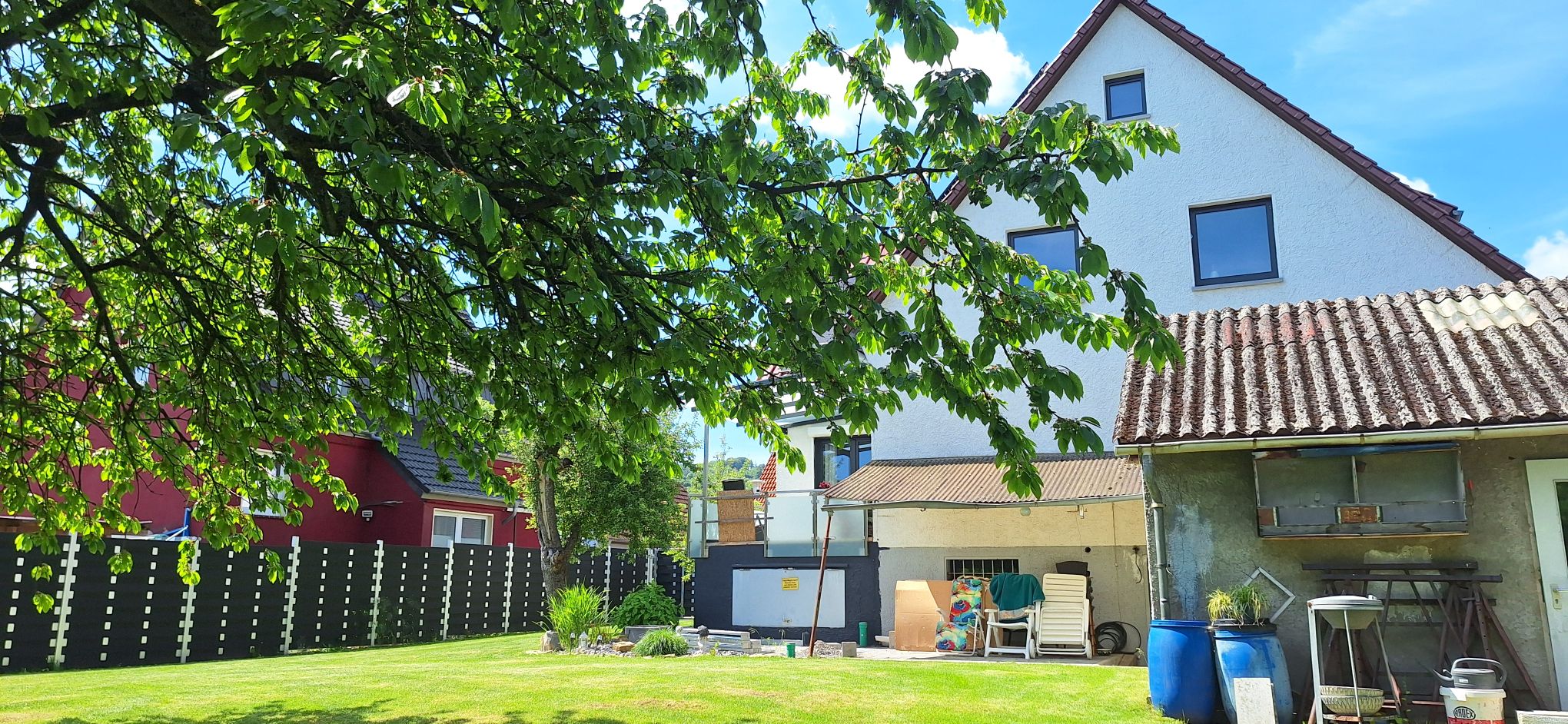 Achter het huis
